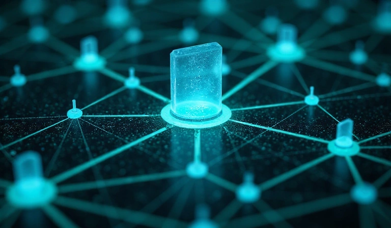 Abstract representation of data security and sharing